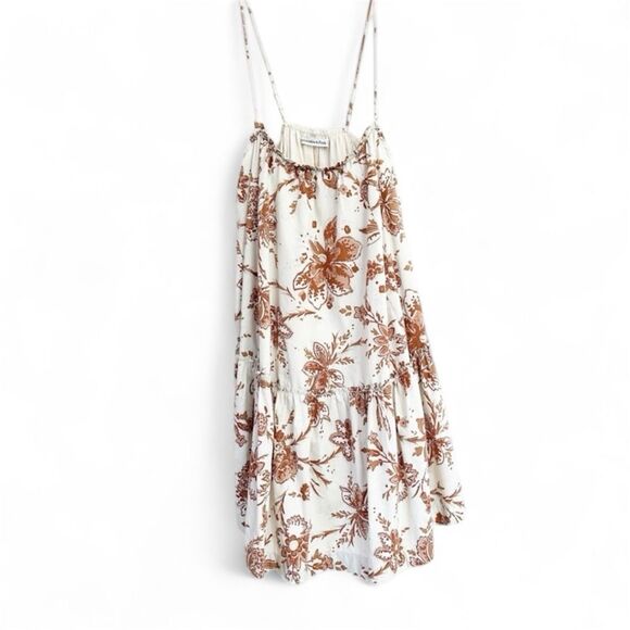 Abercrombie & Fitch Floral Mini Dress - White and Brown - Picture 5 of 5